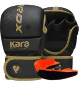 Рукавиці для ММА RDX F6 KARA Matte Golden Plus L/XL (капа у комплекті)