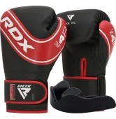 Боксерські рукавиці RDX 4B Robo Kids Red/Black  (капа в комплекті)