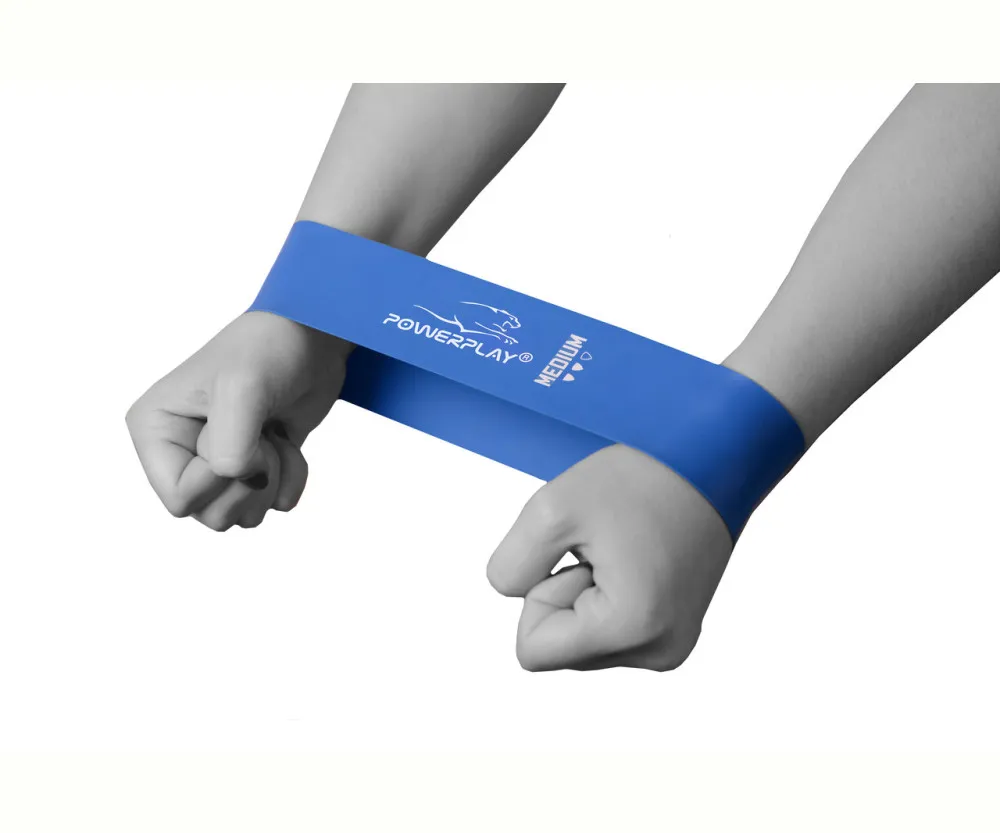 Резинка для фитнеса PowerPlay 4114 ini Power Band 1мм. edium Синяя (7.5 кг)