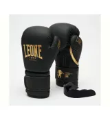 Боксерські рукавиці Leone GN059D Black/Gold  (капу в комплекті)