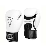 Боксерські рукавиці TITLE Boxing Vegan Gloves White/Black 14 oz