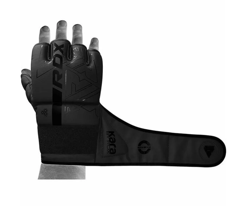 Перчатки для ММА RDX F6 KARA Matte Black L (капа в комплекте)