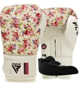 Боксерские перчатки RDX FL-6 WHITE- (капа в комплекте)