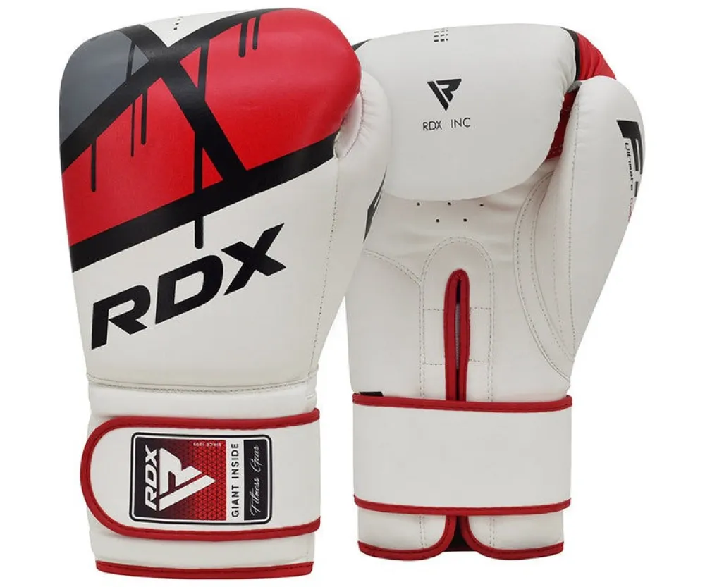 Боксерские перчатки RDX F7 Ego Red (капа в комплекте)