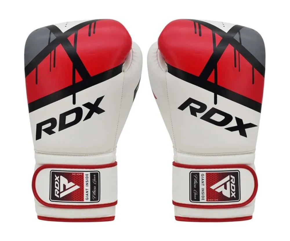 Боксерские перчатки RDX F7 Ego Red (капа в комплекте)