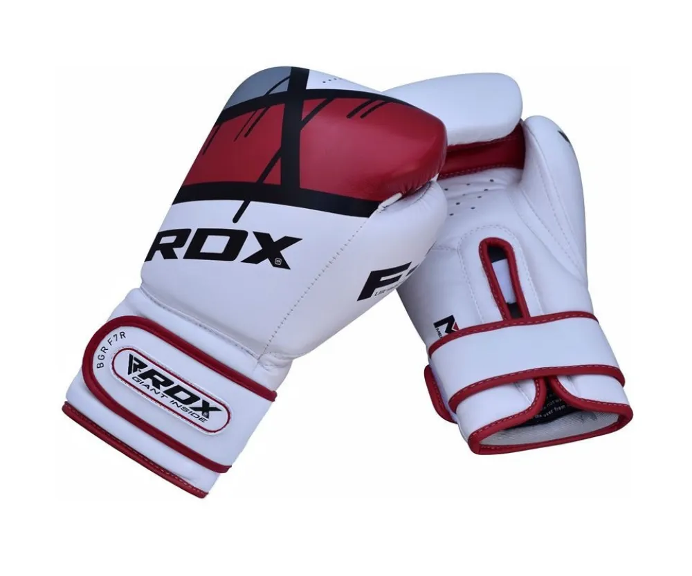 Боксерские перчатки RDX F7 Ego Red (капа в комплекте)