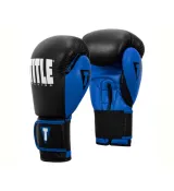 Боксерські рукавиці TITLE Boxing Dynamic Strike Black/Blue 12 oz