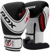 Боксерські рукавиці RDX 4B Robo Kids White/Black  (капа в комплекті)