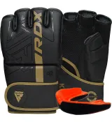 Рукавиці для ММА RDX F6 KARA Matte Golden XL (капа у комплекті)