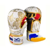 Рукавиці для ММА Phantom Muay Thai White Gold L/XL (капа в подарунок)