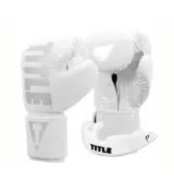 Боксерські рукавиці TITLE Boxing Inferno Intensity Elastic White 18 oz (капа в комплекті)