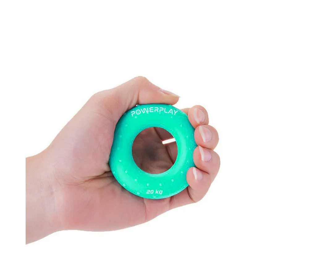 Еспандер кистьовий силіконовий PowerPlay PP-4338 Hand Grip Medium 20 кг. Зелений