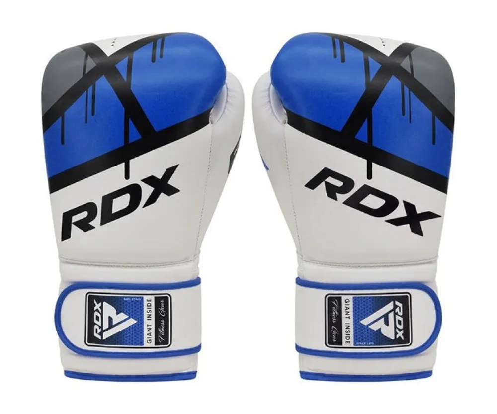 Боксерские перчатки RDX F7 Ego Blue (капа в комплекте)