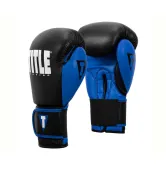 Боксерські рукавиці TITLE Boxing Dynamic Strike Black/Blue 16 oz