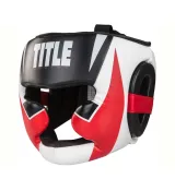 Боксерский шлем TITLE MMA Command Full Black/Red/White L