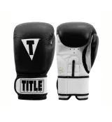 Боксерські рукавиці TITLE Premier Leather Black/White XL 16 oz