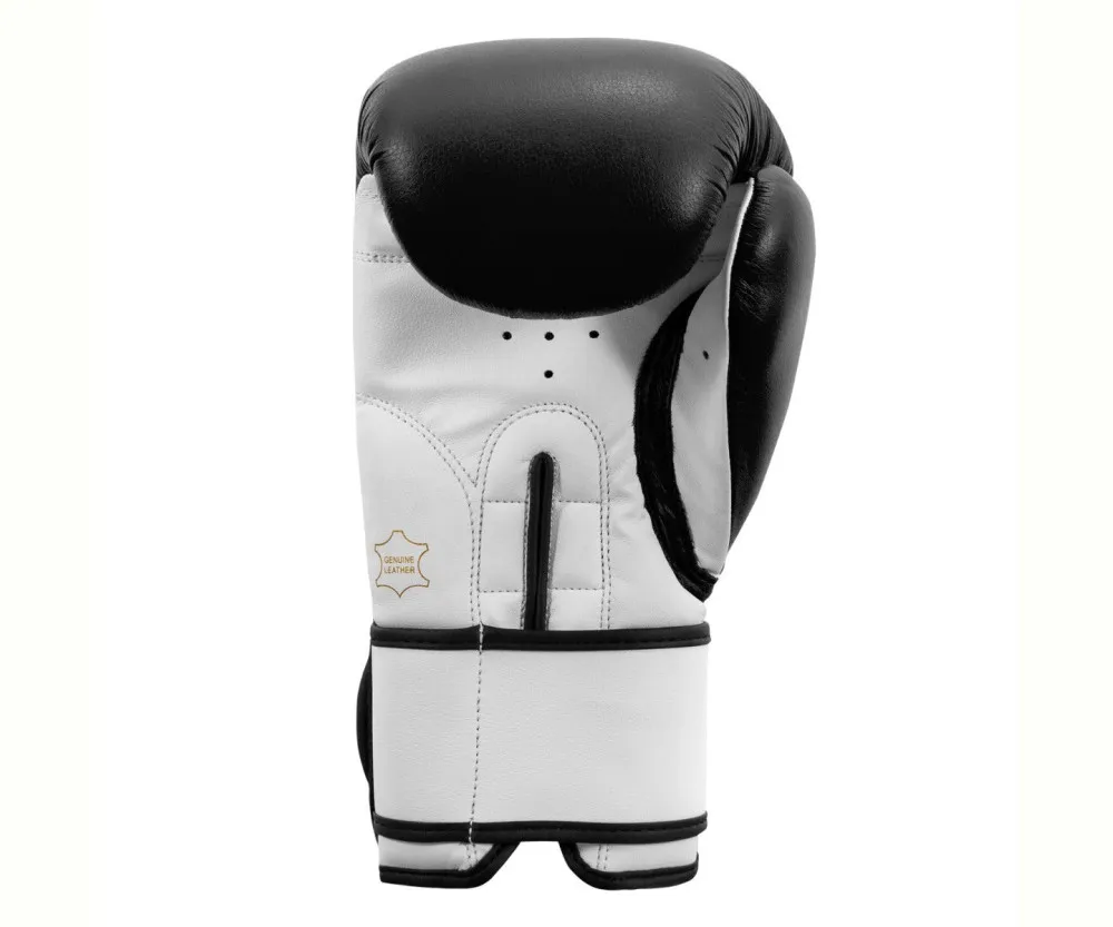 Боксерські рукавиці TITLE Premier Leather Black/White XL 16 oz