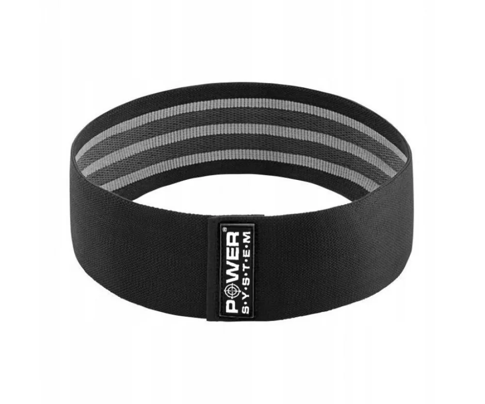 Тканевая резинка для фитнеса и спорта Power System PS-4093 Booty Band LVL 3 Black/Grey (d_94 см. 6-12кг.)