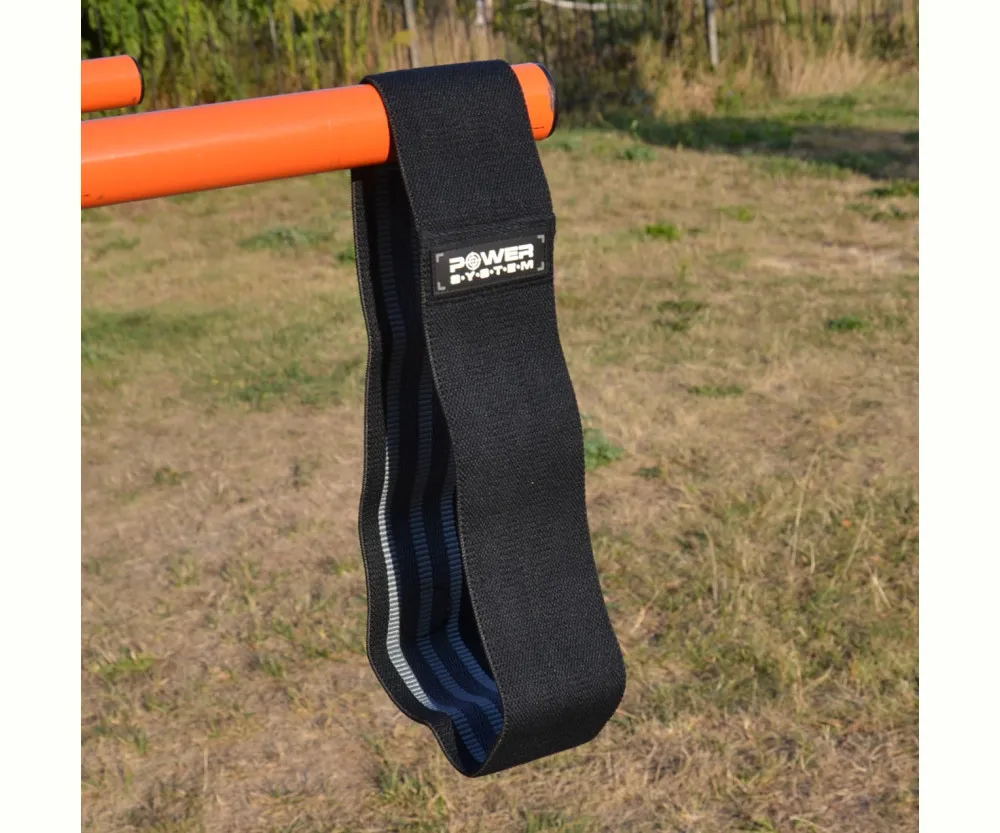 Тканевая резинка для фитнеса и спорта Power System PS-4093 Booty Band LVL 3 Black/Grey (d_94 см. 6-12кг.)