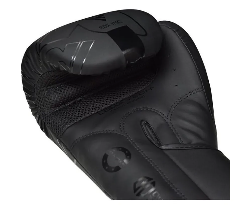 Боксерские перчатки RDX F6 Kara Matte Black (капа в комплекте)