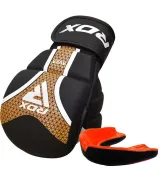 Рукавиці для ММА RDX SHOOTER AURA PLUS T-17 Black Golden L (капа у комплекті)