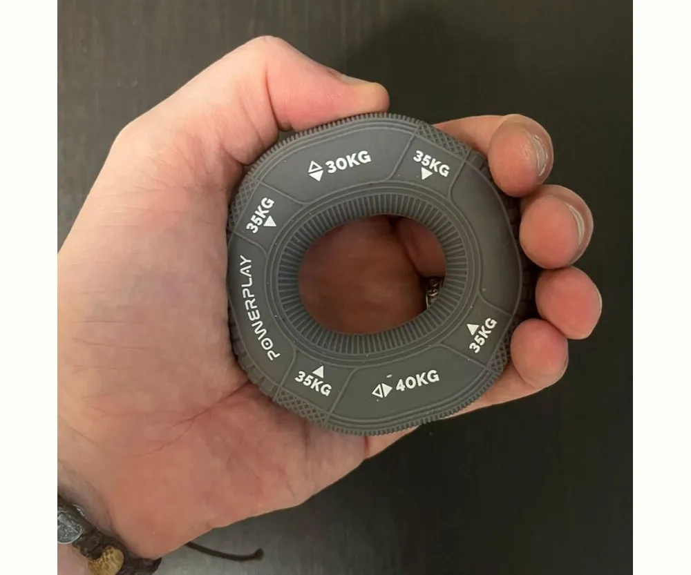 Эспандер кистевой силиконовый PowerPlay PP-4331 Hand Grip Large 30-35-40 кг. Серый
