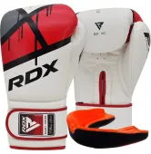 Боксерские перчатки RDX F7 Ego Red (капа в комплекте)