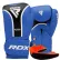 Боксерские перчатки RDX AURA PLUS T-17 Blue/Black (капа в комплекте)