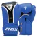Боксерские перчатки RDX AURA PLUS T-17 Blue/Black (капа в комплекте) - фото №2