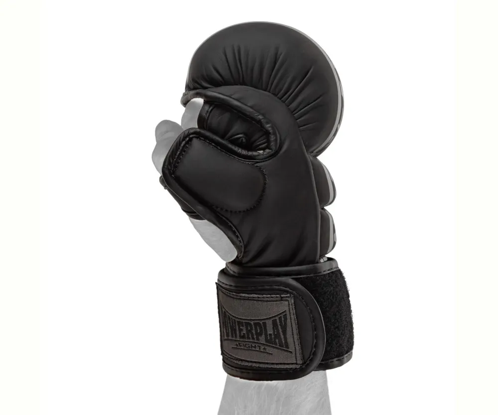 Рукавиці для MMA PowerPlay PP_3033 Ultra Matt Чорні