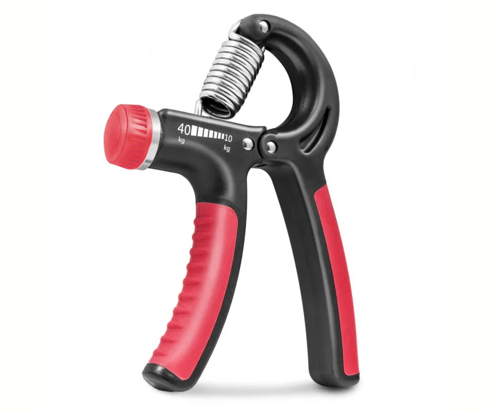 Эспандер кистевой PowerPlay PP-4323 с регулируемой нагрузкой 10-40 кг. Strength Grip Черно-красный
