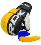 Рукавиці для ММА RDX T6 Plus Rex Yellow XL (капа в комплекті)