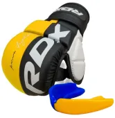 Рукавиці для ММА RDX T6 Plus Rex Yellow XL (капа в комплекті)