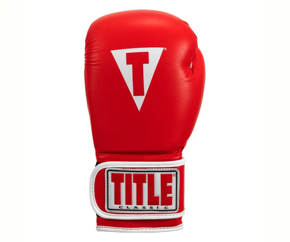 Боксерские перчатки TITLE Classic Pro Style 3.0 Red/White 12 oz