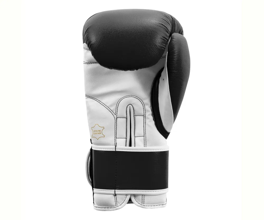 Боксерські рукавиці TITLE Boxing Pro Style Leather Gloves3.0 Black/White 14 oz