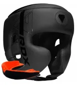 Боксерський шолом RDX F6 KARA Matte Black L (капа у комплекті)