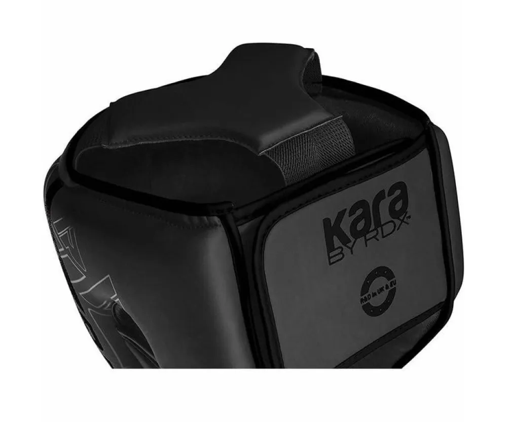Боксерський шолом RDX F6 KARA Matte Black L (капа у комплекті)